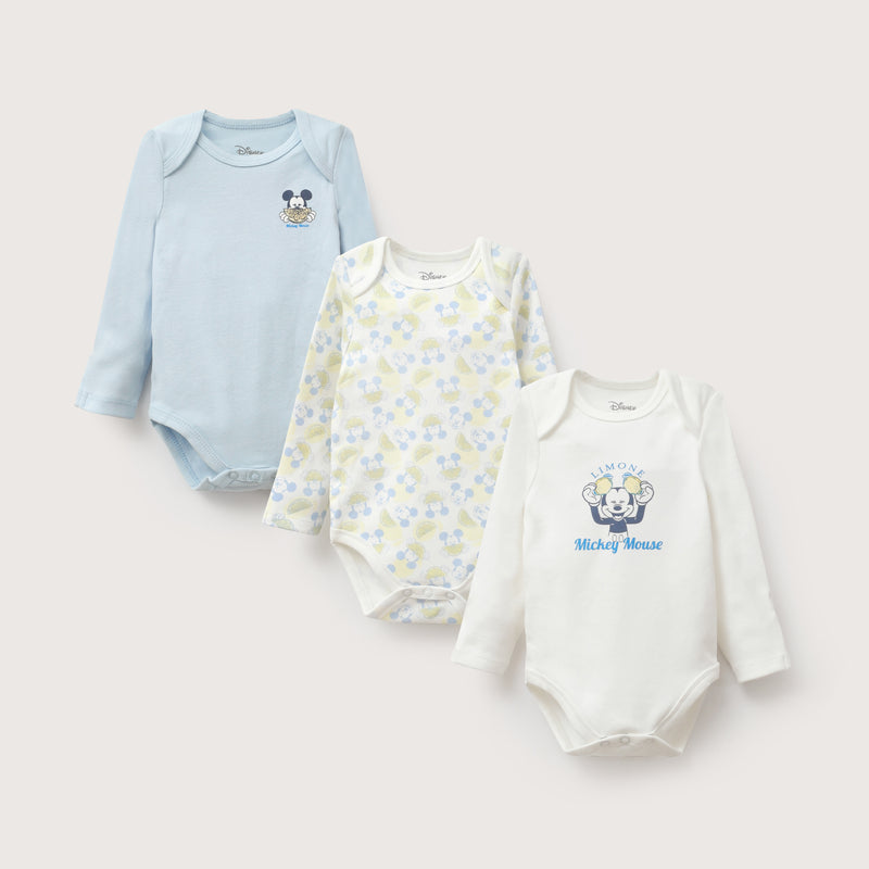 Pack 3 Bodies Azulino Disney Bebé Niño