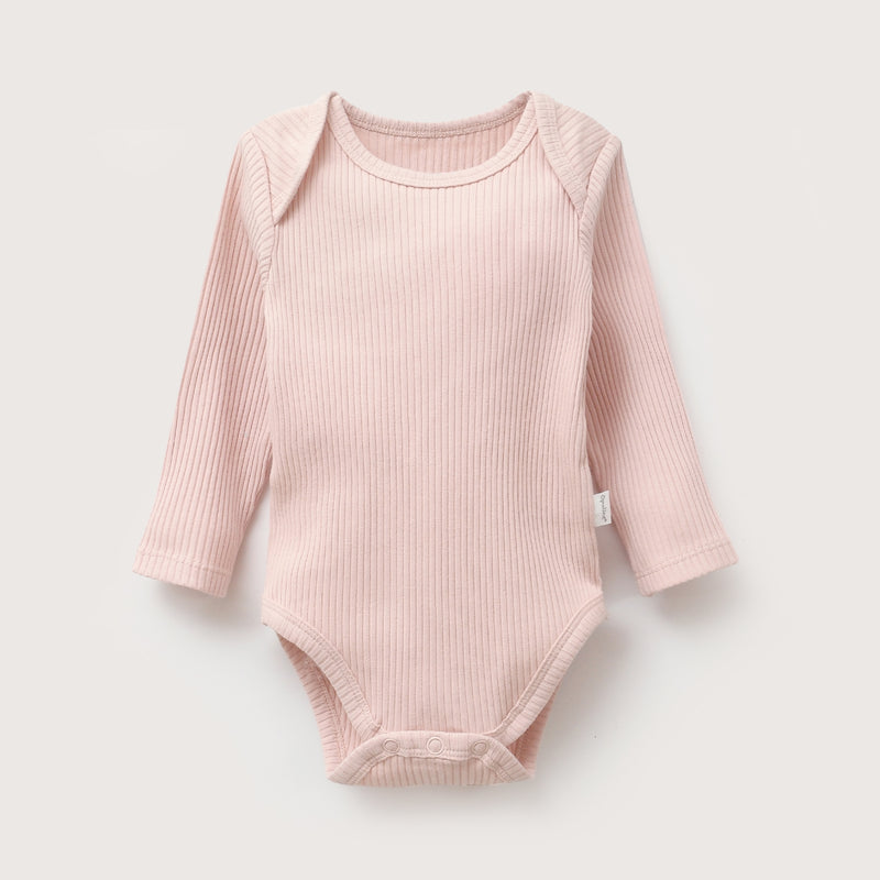 Pack 3 Bodies Rib Rosado Bebé Niña