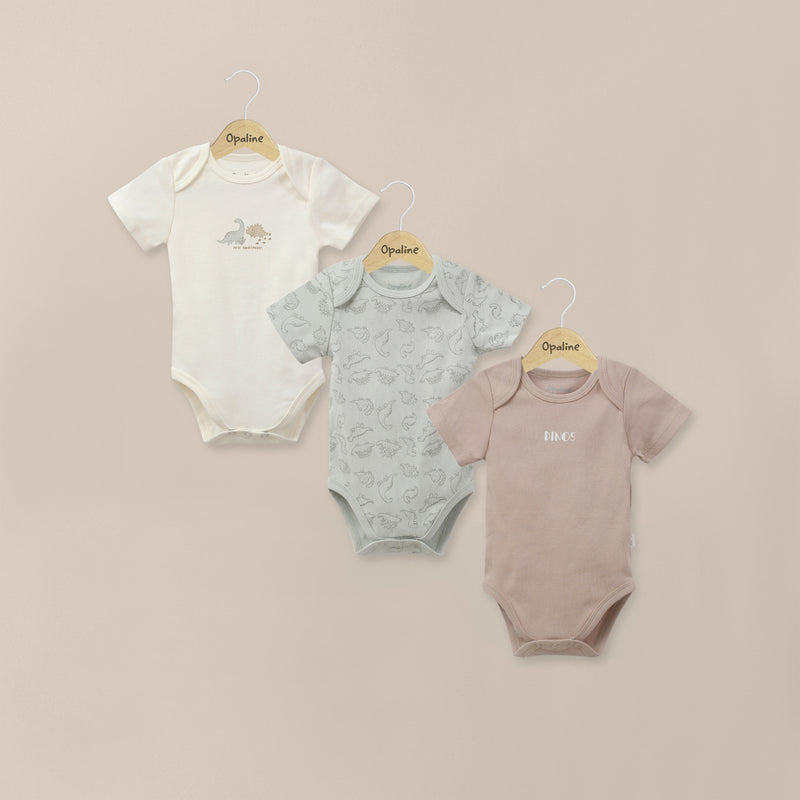 Pack 3 Bodies Verde Bebe Niño