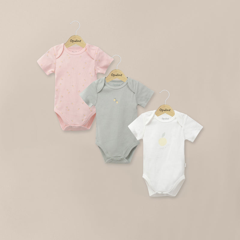 Pack 3 Bodies Off White Bebe Niña
