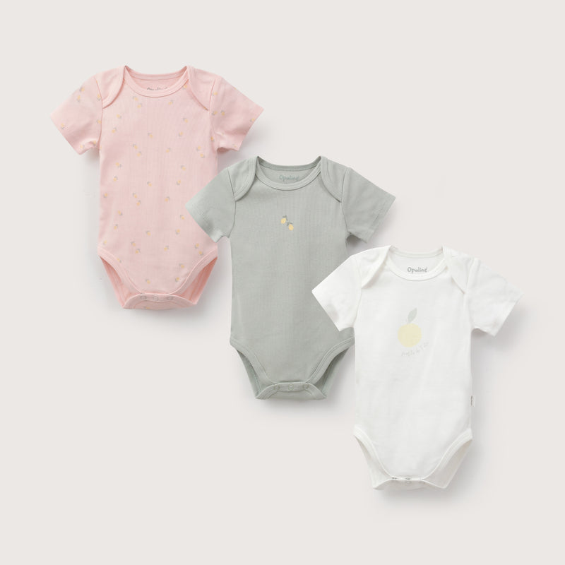 Pack 3 Bodies Off White Bebe Niña