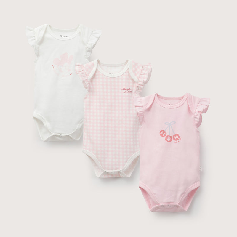 Pack 3 Bodies Rosado Disney Bebe Niña