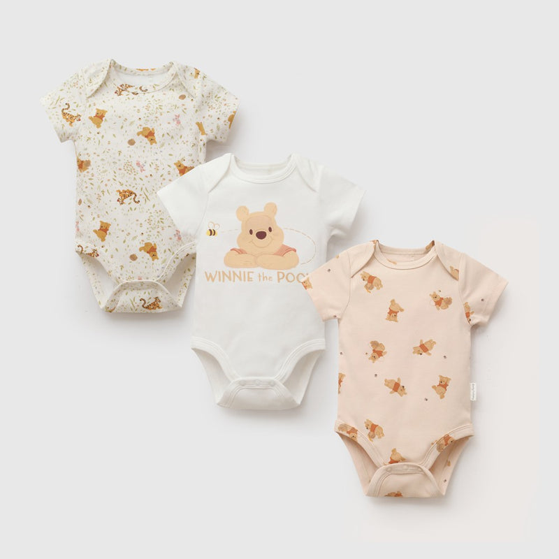 Set body rib Disney Winnie The Pooh unisex crema 0/3M a 18/24M