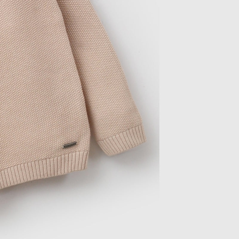 Sweater tejido niño beige 6-9M a 4-5A