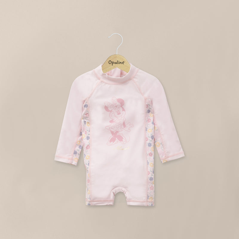 Traje De Baño Manga Larga Disney Rosado Infant Niña
