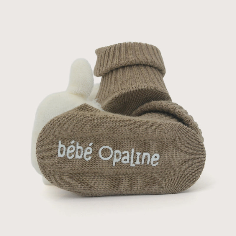 Calcetin Cascabel Oveja Café Bebé Unisex