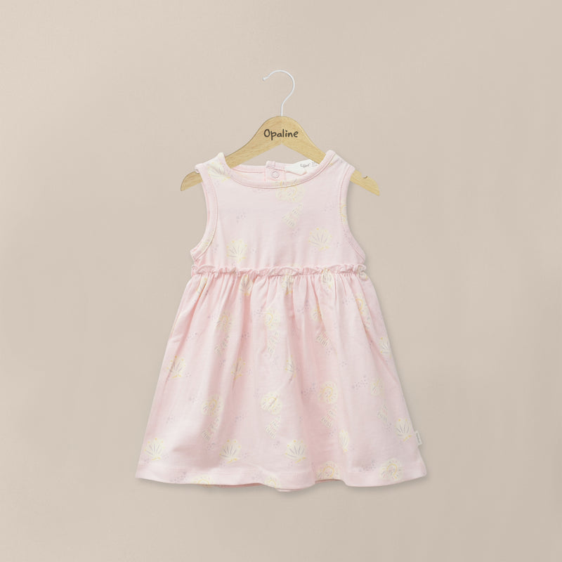 Vestido Rosado Claro Bebé Niña