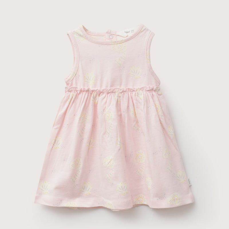 Vestido Rosado Claro Bebé Niña