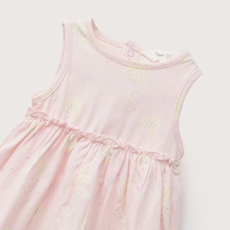 Vestido Rosado Claro Bebé Niña
