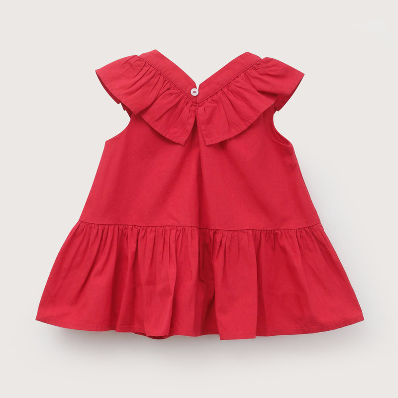 Vestido Vuelos Rojo Infant Niña