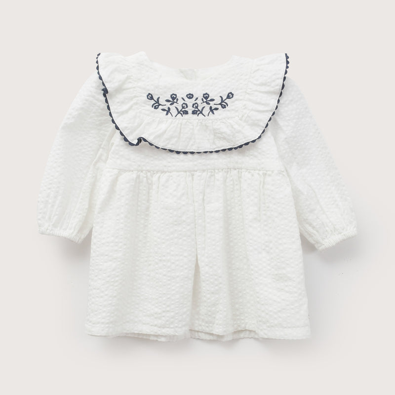 Vestido Manga Larga Blanco Infant Niña