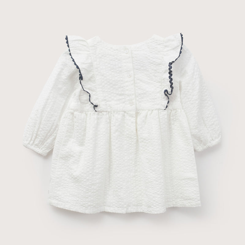 Vestido Manga Larga Blanco Infant Niña