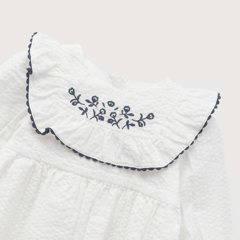 Vestido Manga Larga Blanco Infant Niña