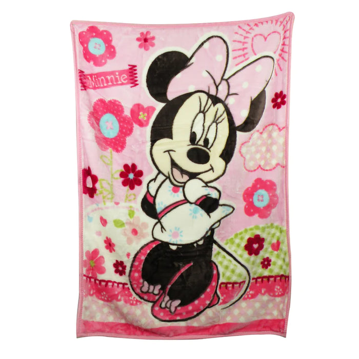 Frazada con broches Minnie Rosada