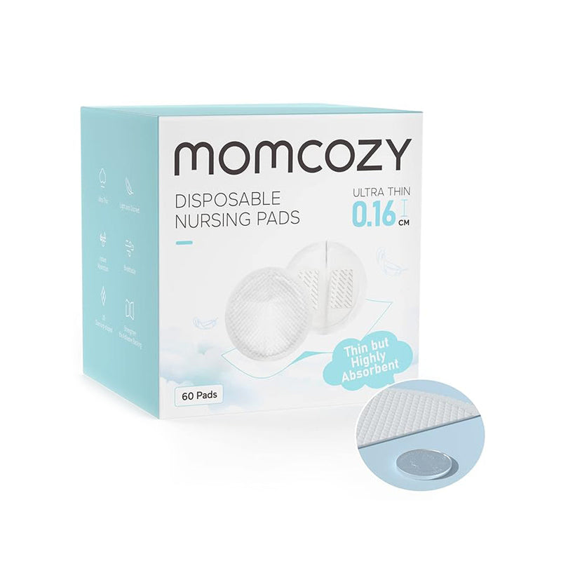 Pads Absorbentes de Lactancia Desechables Momcozy – Ultra Delgados y 3D