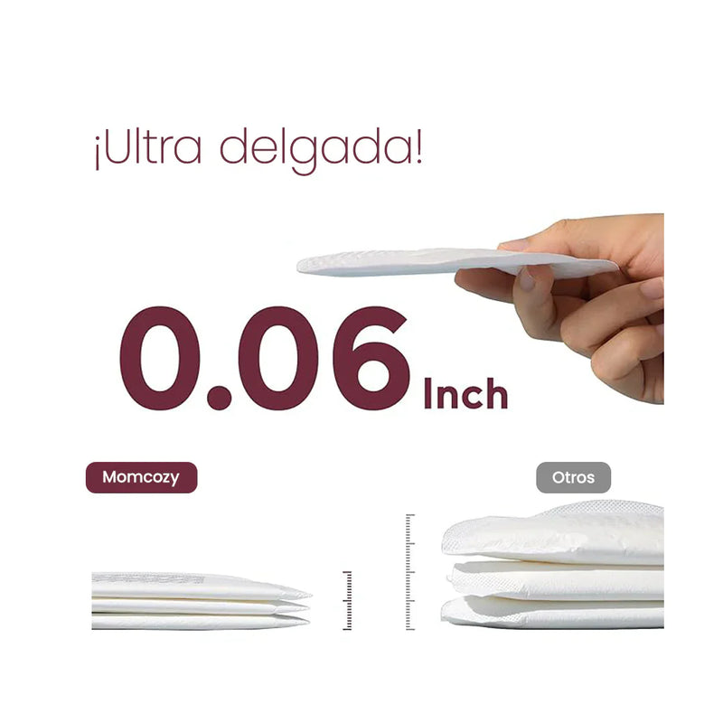 Pads Absorbentes de Lactancia Desechables Momcozy – Ultra Delgados y 3D