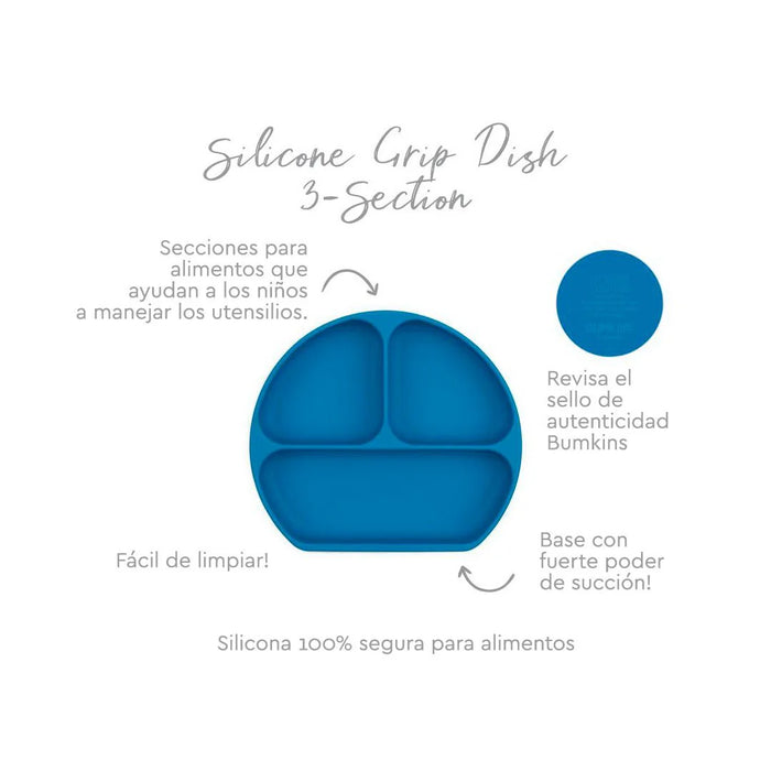 Plato con agarre Grip Dish Dark Blue