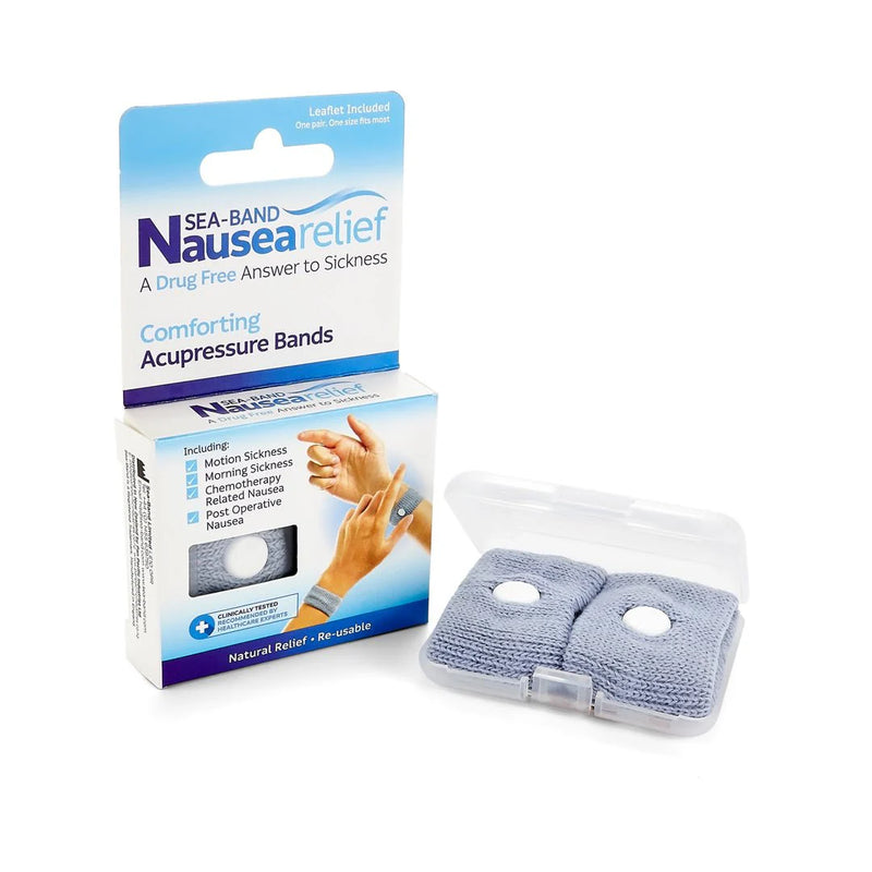Pulseras Antimareos Sea-Band – Alivio Natural de Náuseas y Viajes