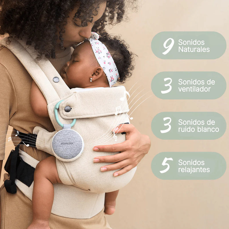 Máquina de Ruido Blanco Momcozy Portátil – 20 Sonidos y Luz Ámbar