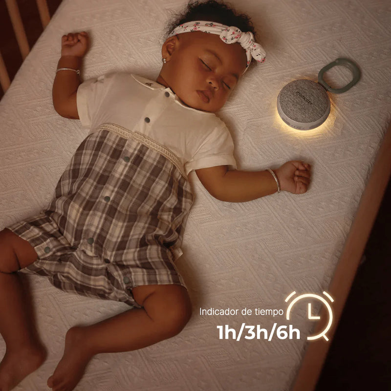 Máquina de Ruido Blanco Momcozy Portátil – 20 Sonidos y Luz Ámbar