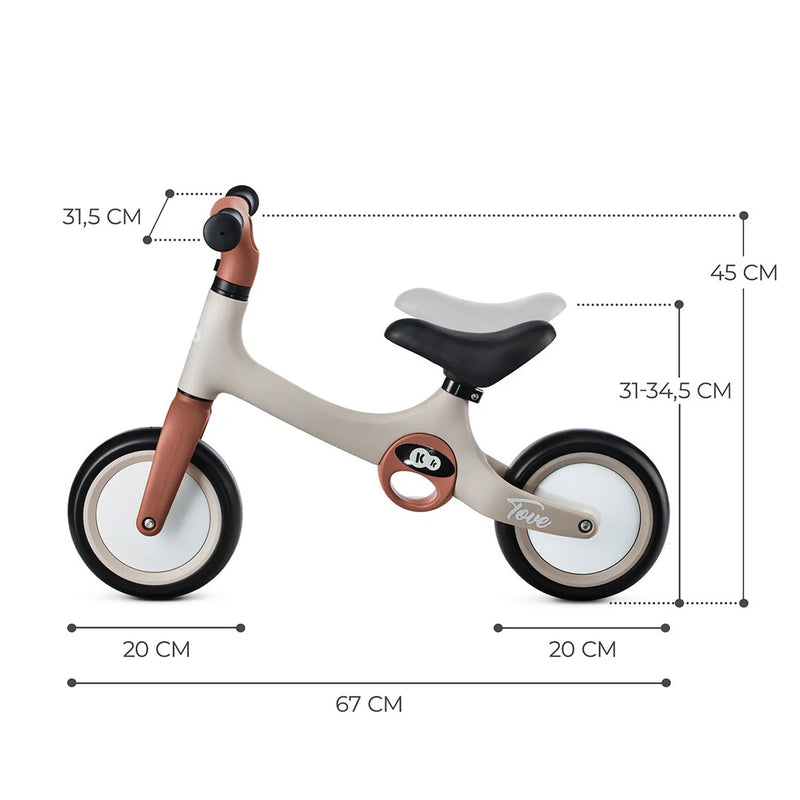 Bicicleta de Balance Kinderkraft TOVE – Ultra Ligera (2 kg)