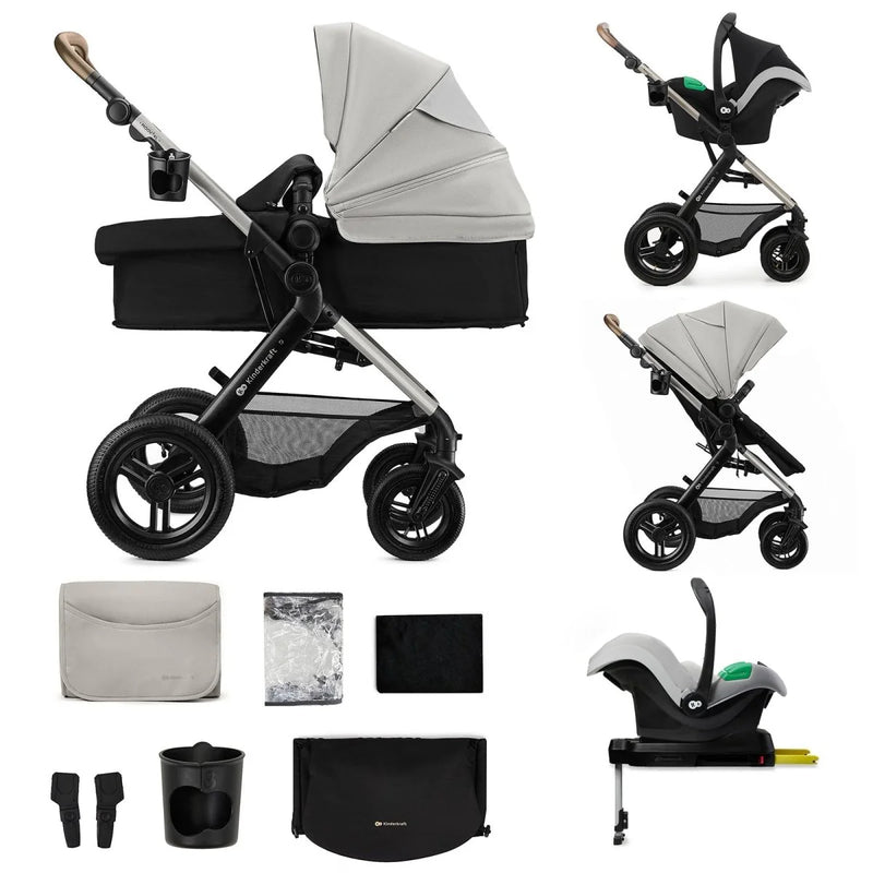 Coche Travel System Moov2 XL Air 3 en 1 + Base Isofix