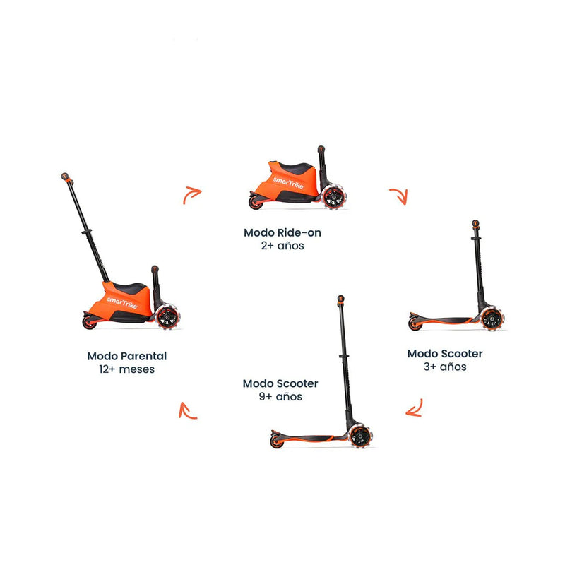 Xtend Scooter Ride-on 3 en 1 Orange