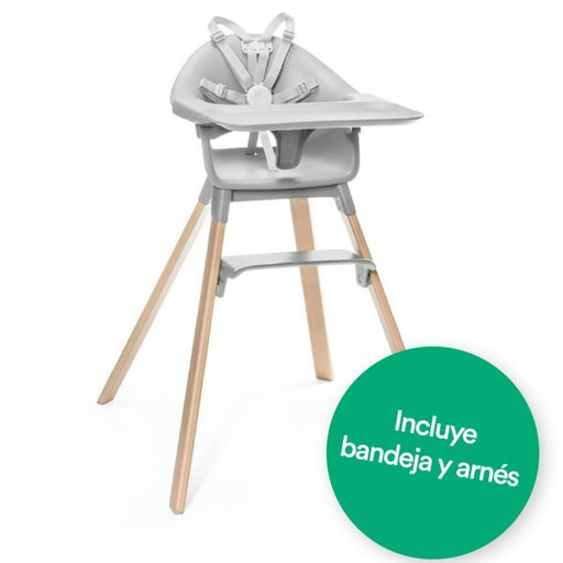 Silla Clikk Cloud Grey Stokke