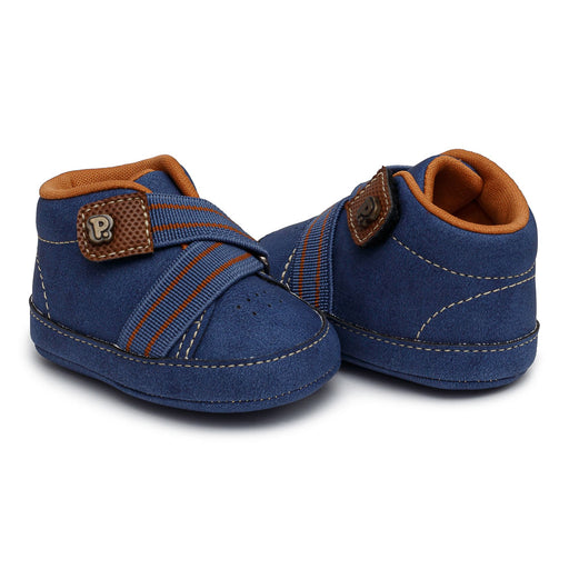 Zapato con velcro azul Pimpolho