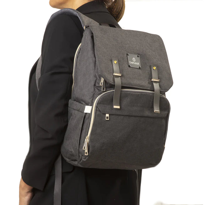 Mochila Pañalera marengo melange 2191