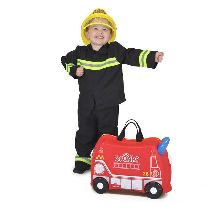 Maleta con Ruedas Carro de Bombero Trunki