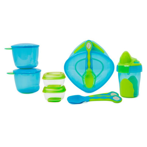 Kit de alimentación de 8 piezas azul VITAL BABY