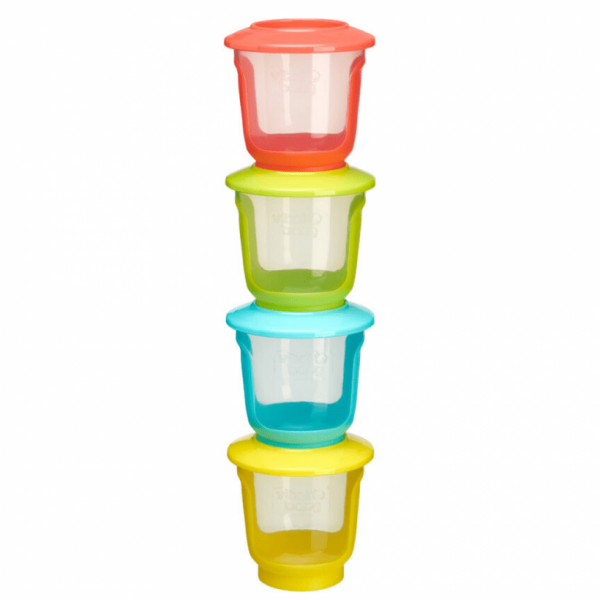 Pack de 4 pocillos de almacenamiento 120ml
