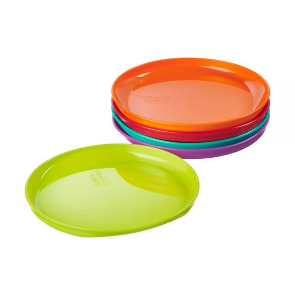 Pack de 5 platos plásticos