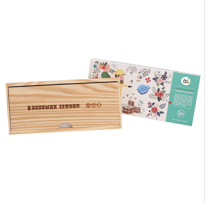 Lápices de cera diseño fruta 12 colores
