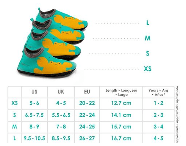 Zapatillas de agua Shoöz Aqua L (4 a 5 años)