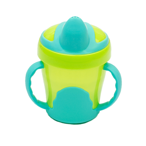 Vaso de entrenamiento con asas verde-turquesa VITAL BABY