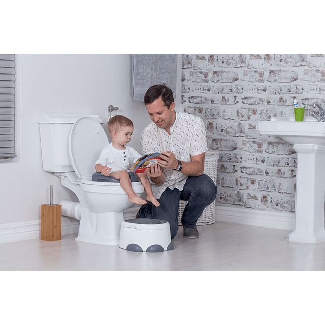 Step N Potty Entrenador Baño Gris
