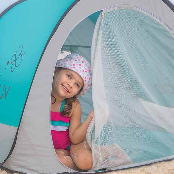 Carpa de Playa Infantil con Protección UV bblüv Sunkitö – Turquesa