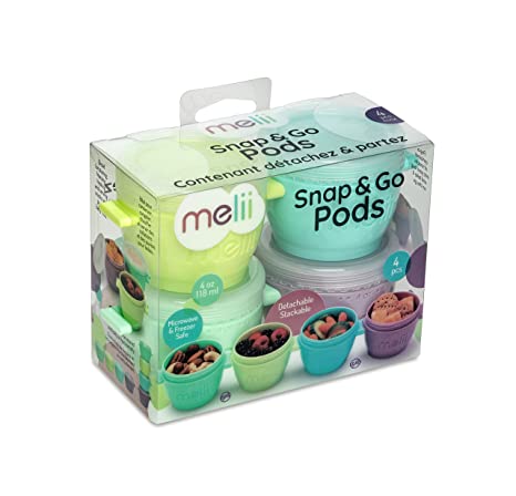 Pack 4 contenedores Snap & Go 118 ml