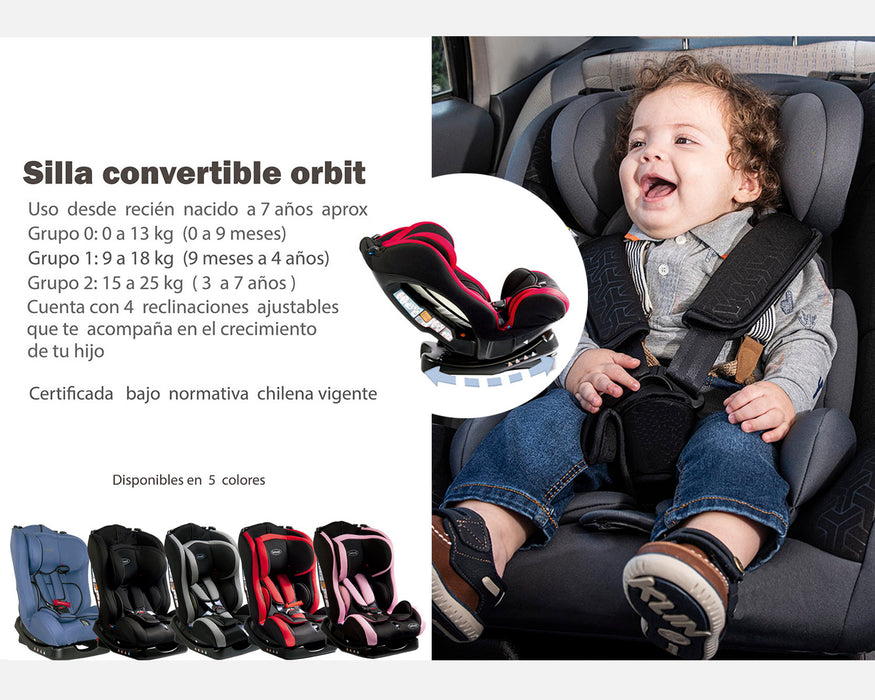 Silla Auto Orbit Negra 1029