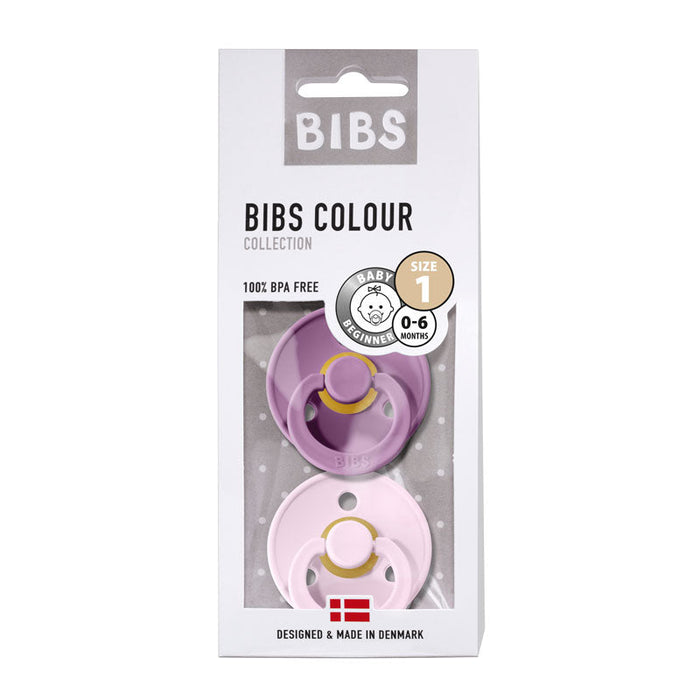 Chupetes Colour 2 Unidades - Talla 1 Lavander / Baby Pink