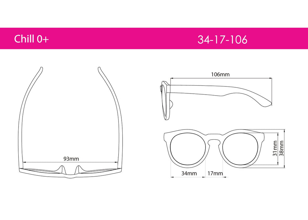 LENTES DE SOL CHILL TALLA 0+ CELESTE