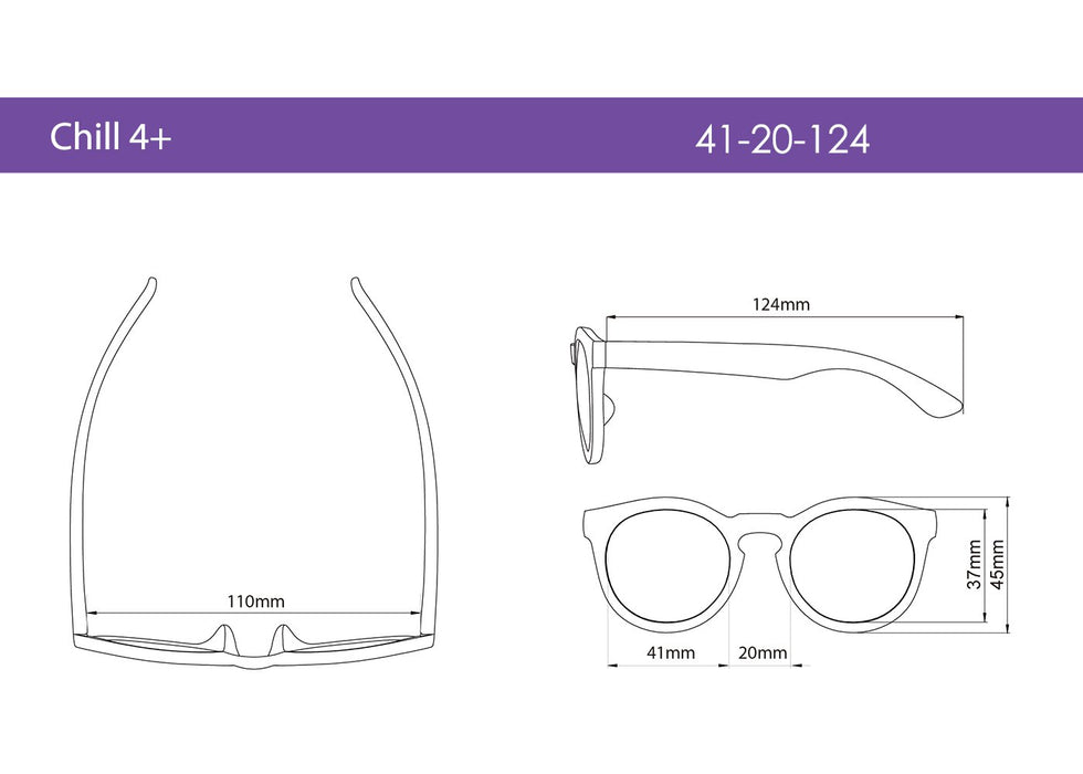 LENTES DE SOL CHILL TALLA 4+ ROSADO