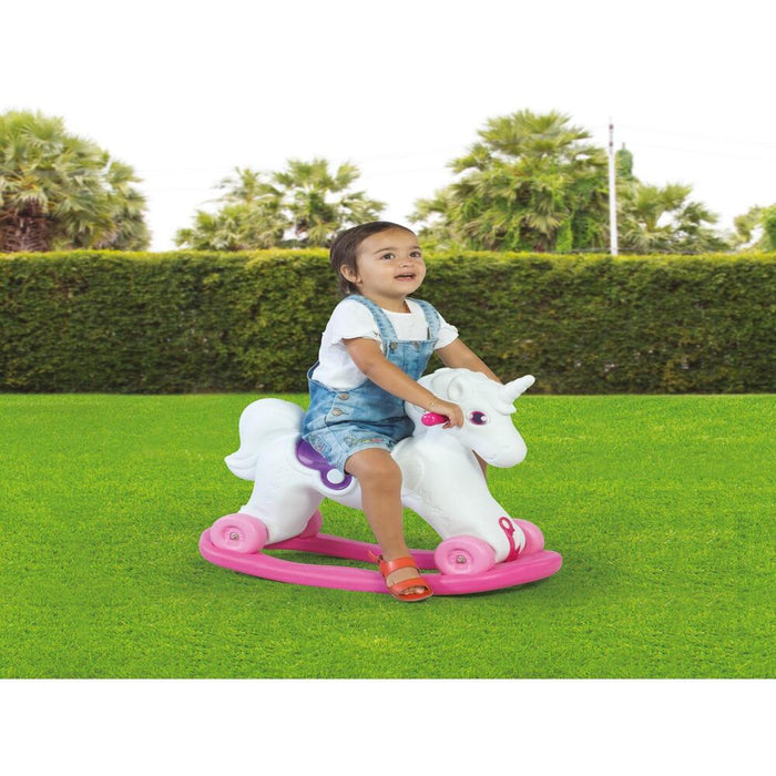 Unicornio Mecedor Con Ruedas 70x30x52 Cms Dolu