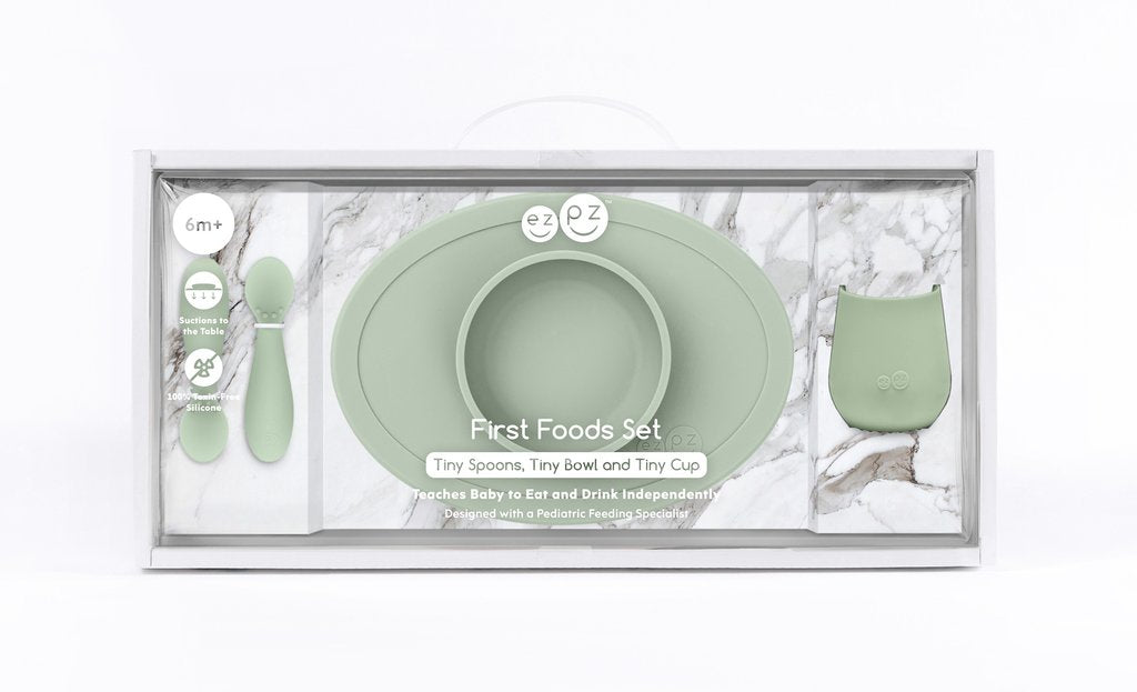 Vajilla First Foods Set Sage