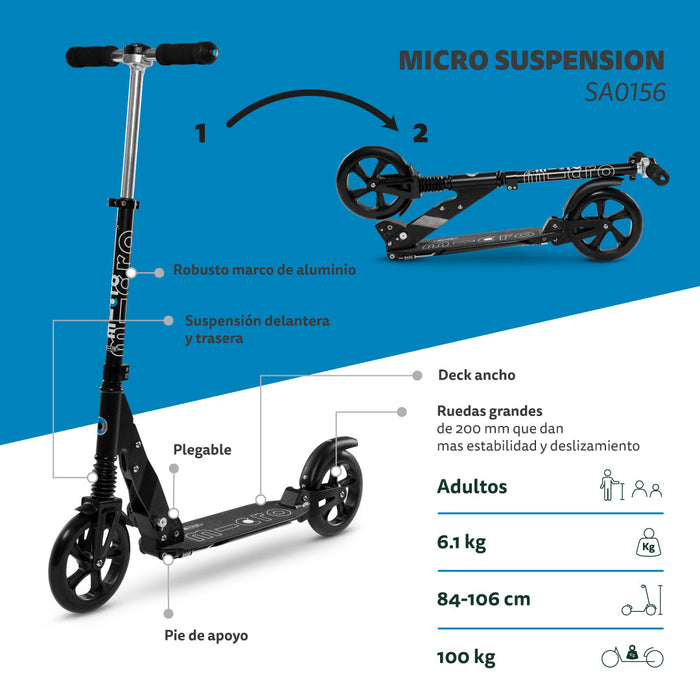 Micro Scooter de adulto Suspension