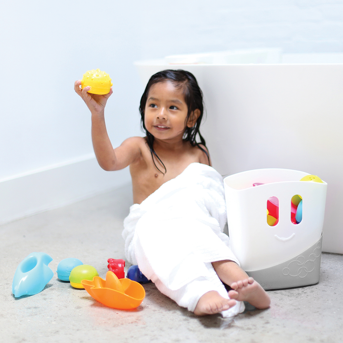Organizador De Juguetes De Baño Gris