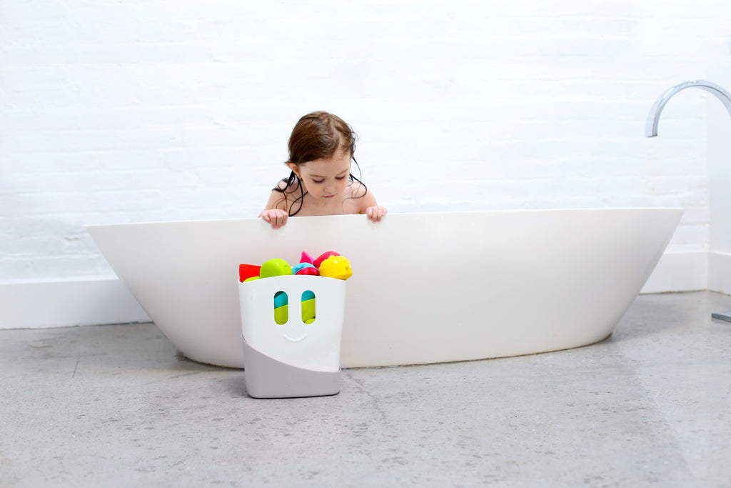 Organizador De Juguetes De Baño Gris