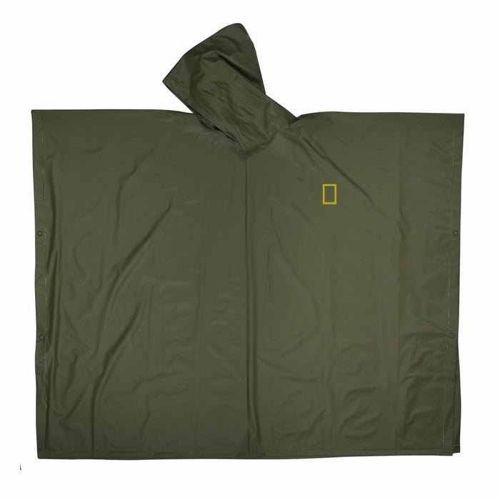 Poncho Impermeable Verde National Geographic
